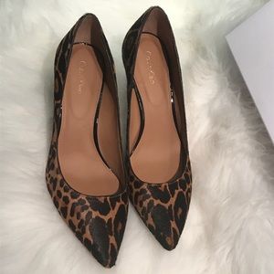 calvin klein gayle pumps leopard